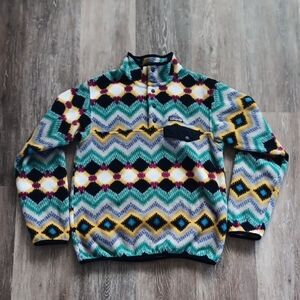 Patagonia Synchilla Aztec 1/4 Snap Fleece Sweater Women's Small STY25455